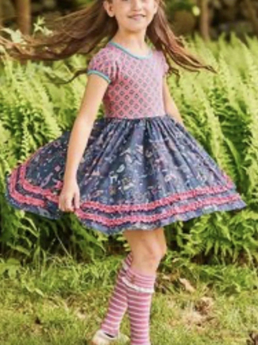 Matilda Jane Hypothesis Science Theme Twirl Dress Sz 6